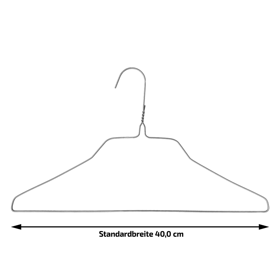 Drahtbügel 2,00 weiß Hemden 2x